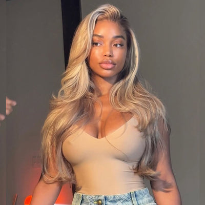 Hot Star Top 10A 250% Density Ombre P10/613 13x6 Lace Front Human Hair Wig Body Wave