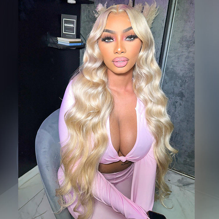 Hot Star 250% Density Light Blonde Colored 13x6 Lace Human Hair Wigs