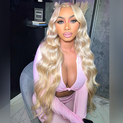 Hot Star 250% Density Light Blonde Colored 13x6 Lace Human Hair Wigs