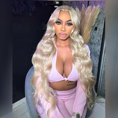 Hot Star 250% Density Light Blonde Colored 13x6 Lace Human Hair Wigs