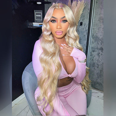 Hot Star 250% Density Light Blonde Colored 13x6 Lace Human Hair Wigs