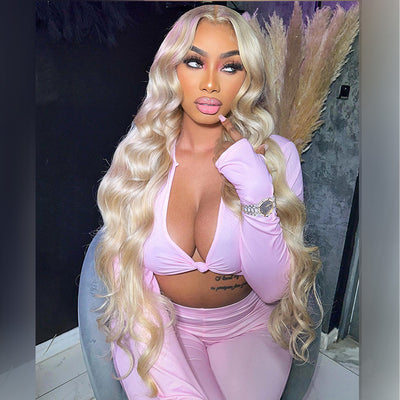 Hot Star 250% Density Light Blonde Colored 13x6 Lace Human Hair Wigs