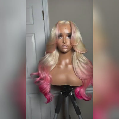 Hot Star Top 10A Customized Colored 250% Density 13x6 Lace Front Human Hair Wigs