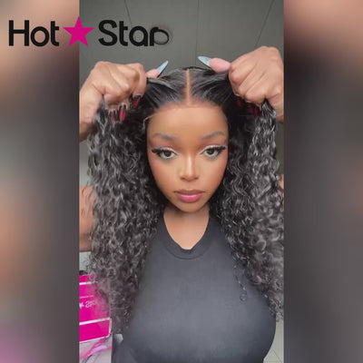 Hot Star 6x4 Glueless Lace Closure Wig Exotic Curly Ready To Wear Human Hair Wigs