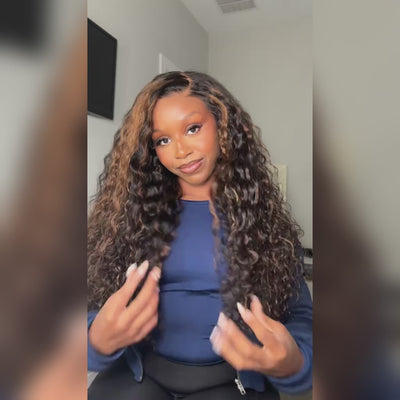 Hot Star Highlight Brown 6x5 Glueless 13x6 Lace Front Human Hair Wigs