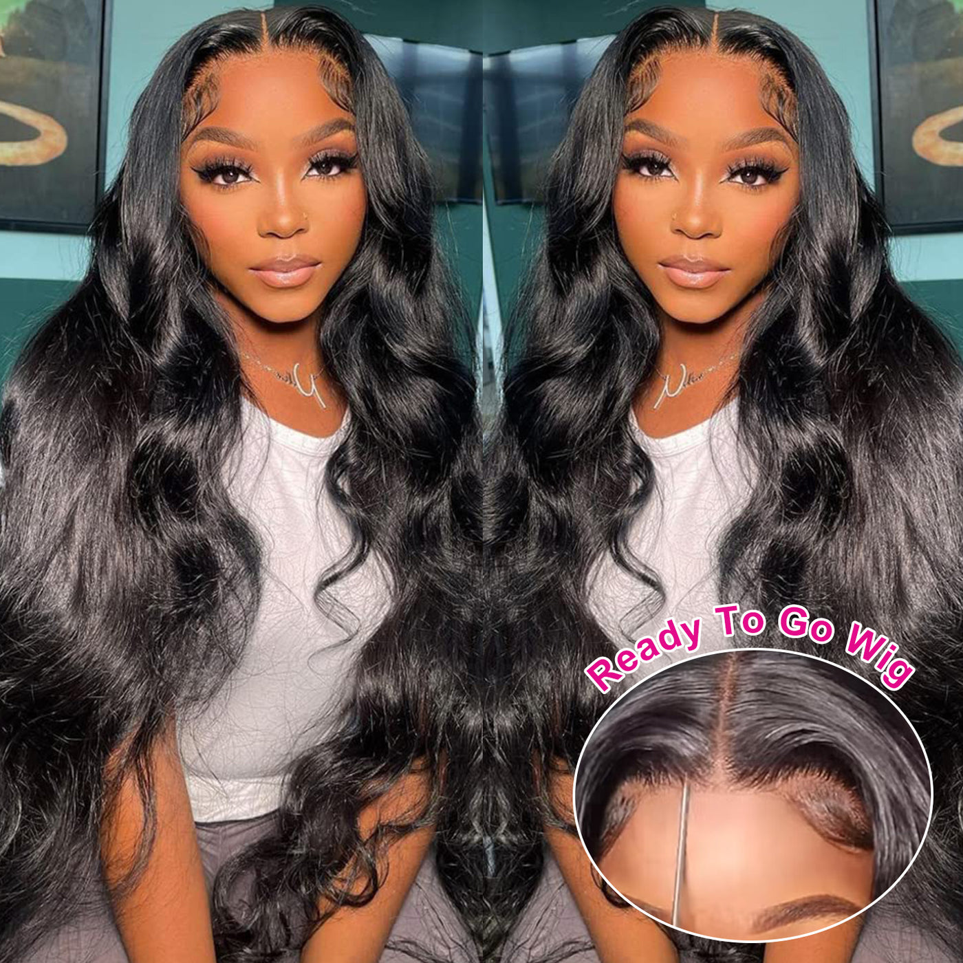 Hot Star 4x6 Glueless Lace Closure Ready To Wear Human Hair Wigs Body Wave