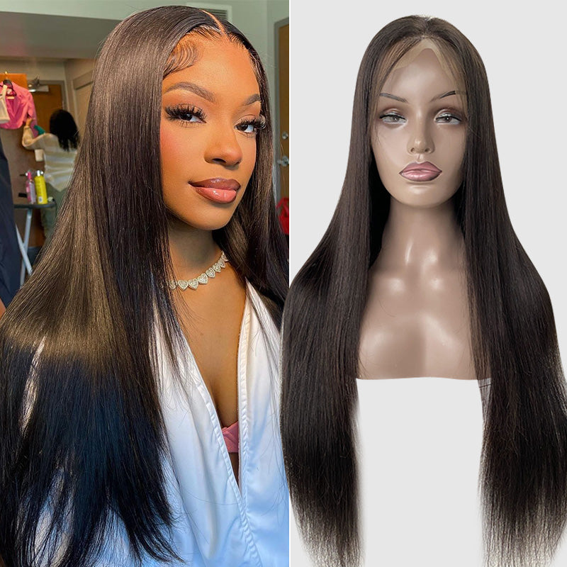 Bogo Deal ! Hot Star 180% Denstiy 5x5 13x6 Lace Front Human Hair Wigs Brazilian Straight Hair