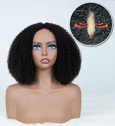 Hot Star Kinky Curly Seamless V-Part Wig