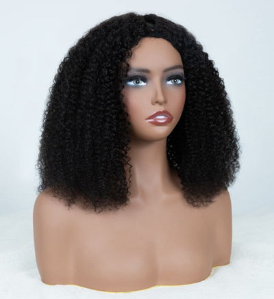 Hot Star Natural Curly Seamless V-Part Wig