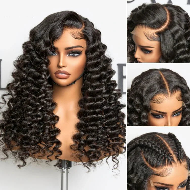 Hot Star 210% Density 6x5 Glueless Put On And Go Wig 13x6 Lace Wand Curl Human Hair Wigs