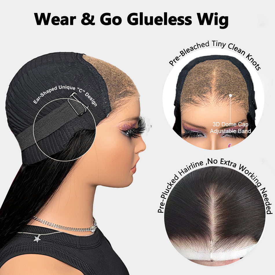 Hot Star Pre Plucked 6x4 9x6 Glueless Lace Closure Wig Kinky Curly Ready To Wear Human Hair Wigs