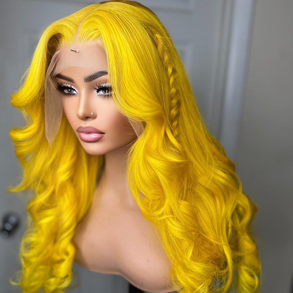 Hot Star 210% Density HD Transparent 13x6 Lace Front Human Hair Wig