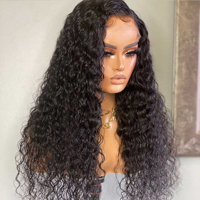 Hot Star 180% Density 4x6 Lace Closure Glueless Deep Wave Ready To Go Human Hair Wigs