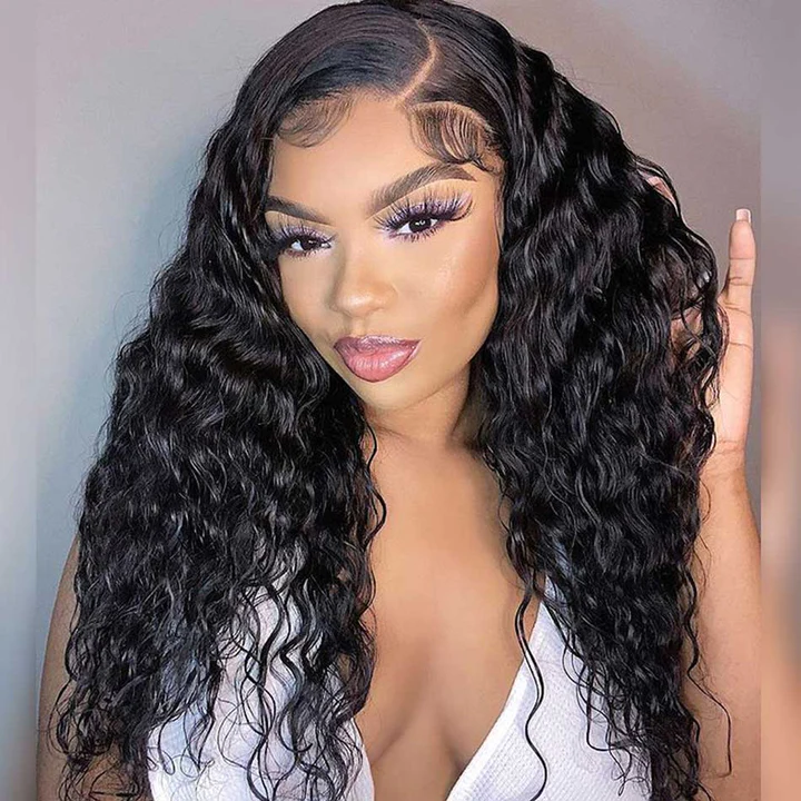 Hot Star HD Transparent 5x5 13x6 Lace Front Closure Human Hair Wigs Water Wave